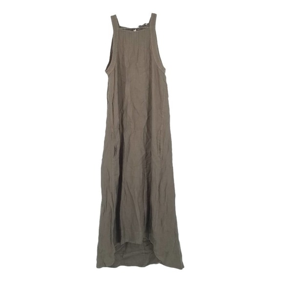 Joie Julieta Pleated Linen A-Line Dress in Fatigue Size X-Small NEW WITH TAGS - Picture 2 of 7